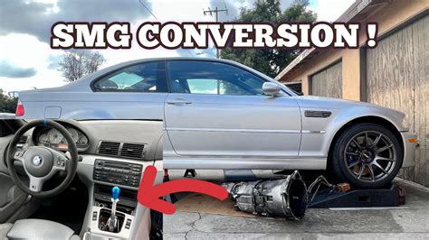 BMW E46 M3 SMG TO MANUAL CONVERSION DIY YouTube