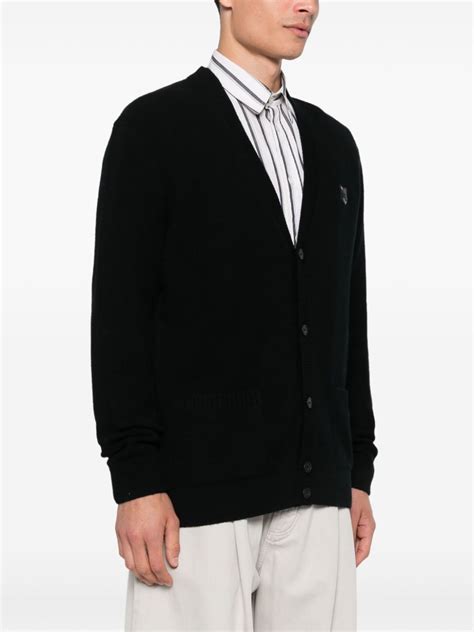 Maison Kitsuné Bold Fox Head patch Cardigan Black FARFETCH