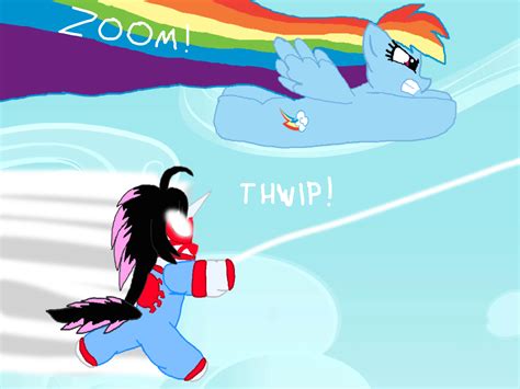 Rainbow Dash hates losing (Colored) by alvaxerox on DeviantArt