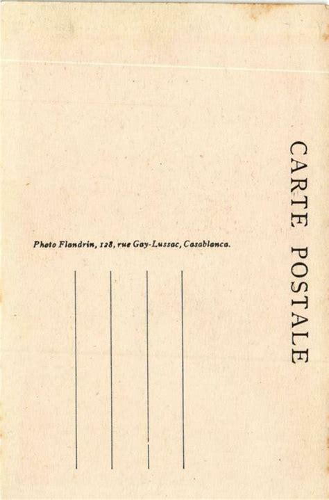 PC CPA Casablanca Quartier Reserve Prostitution FEMALE ETHNIC NUDE A Europe France