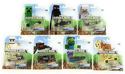 Hot Wheels Gaming Characters Cars Minecraft Complete Set Of Pacifiko Guatemala