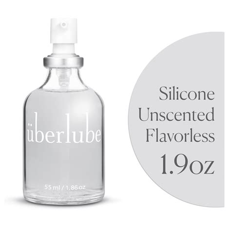 Uberlube Luxury Lubricant Latex Safe Natural Silicone Lube With