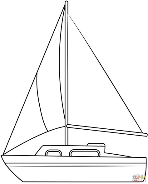 Sailboat Coloring Page Free Printable Coloring Pages