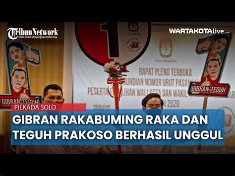 Gibran Rakabuming Raka Dan Teguh Prakoso Berhasil Unggul Youtube