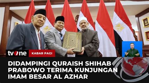 Prabowo Ucapkan Terima Kasih Atas Kunjungan Imam Besar Al Azhar Ke