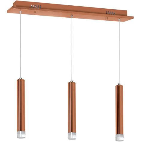 Lampa Wisz Ca Copper Ml Milagro Metalowa Oprawa Zwis Led W K