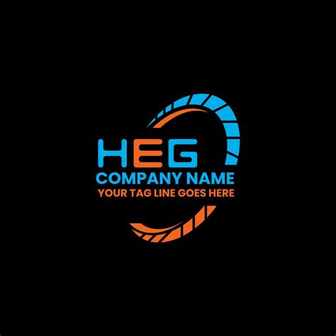 heg letter logo creative design  vector graphic heg simple