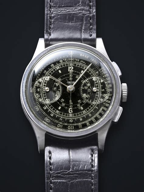 Jaeger chronograph black dial | ChronoVantage