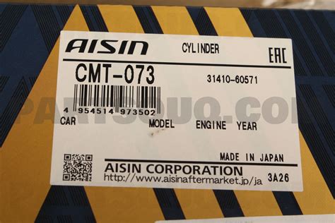 CLUTCH MASTER CYLINDER TO 31410 60571 AISIN CMT073 AISIN Parts PartSouq