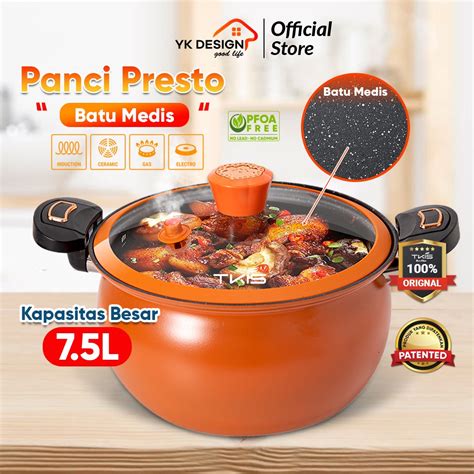 Jual TKIS BY YK DESIGN Panci Presto Dengan Kapasitas Besar 7 5 Liter