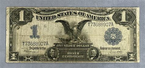 Rare One Dollar Black Eagle Silver Certificate Large Size