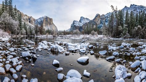 Yosemite National Park Winter Scenery Wallpapers - Wallpaper Cave