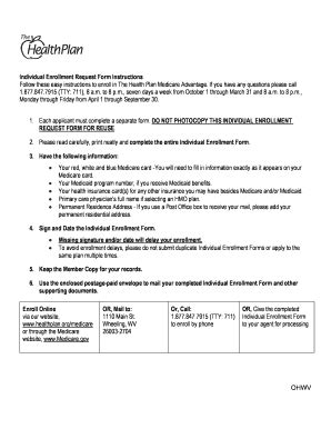 Fillable Online Hmo Individual Plan Enrollment Form Kaiser