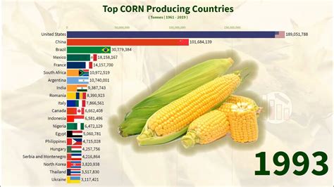 Top CORN Producing Countries Production Exports Imports Harvested