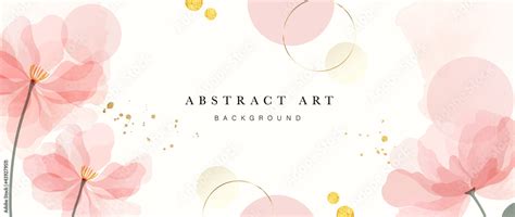 Abstract art background vector. Luxury minimal style wallpaper with ...