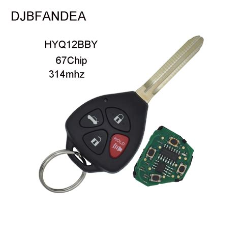 DJBFANDEA 4 Button Remote Key Fob HYQ12BBY 314 4 Mhz For Toyota Camry