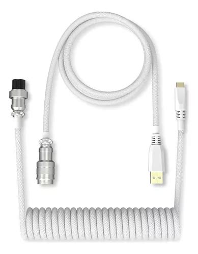 Cable Usb Tipo C En Espiral Conector Tipo Aviador Cuotas Sin Inter S