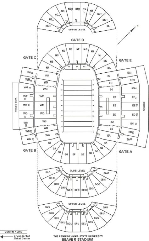 Penn State Football Stadium Seating Chart Rows | Elcho Table