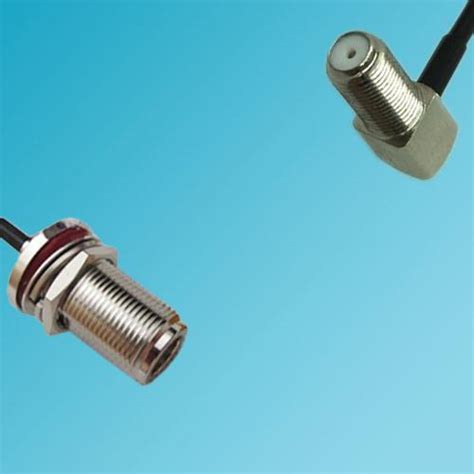 N Bulkhead Female To F Bulkhead Female Right Angle Rf Cable