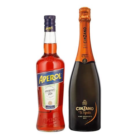 Licor Aperol 700 Ml Cinzano To Spritz 750 Ml Sampieri Tu