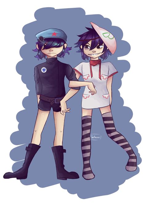 Cyborg Noodle And Noodle By Cookietho On Deviantart Cyborg Noodle