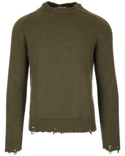 Green Saint Laurent Knitwear For Men Lyst