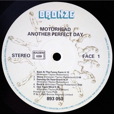 Another Perfect Day By Motorhead Lp With Godsave Ref