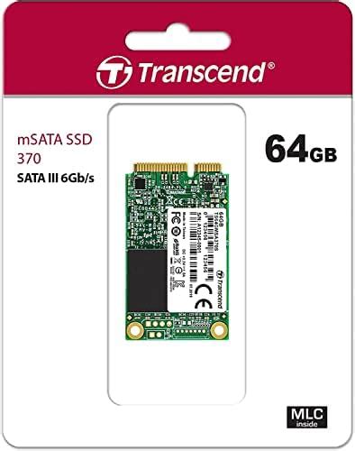 Transcend MSA370 64GB MSATA SATA III Solid State Drive Storage Device