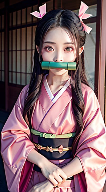 鬼滅の刃竈門禰󠄀豆子のコスプレ Demon Slayer Kimetsu No Yaiba Nezuko Kamado Cosplay