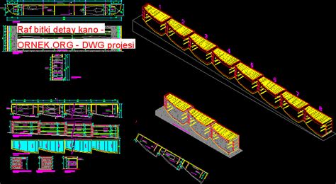 Proje Sitesi Raf Bitki Detay Kano Autocad Projesi