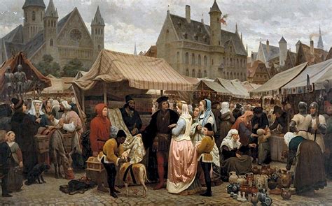 vigne, félix de - Une foire à Gand au Moyen-Age | Fantasy city ...