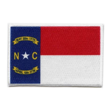 North Carolina Patch State Flag Embroidered Iron on AH6 - Etsy