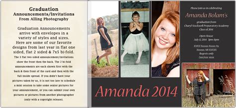 Graduation Announcements - Alling Photography