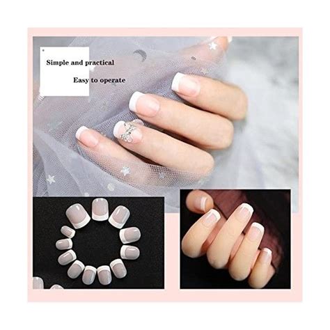 Faux Ongles De Courts Et Naturels Kit Faux Ongles Pcs Tail