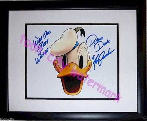 Donald Duck Autographed Tony Anselmo Voice Disney 1930's title card PSA DNA