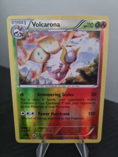 Volcarona 15 114 Steam Siege Reverse Holo Rare Pokemon TCG Card EBay