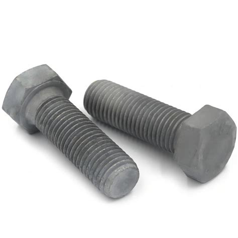 Carbon Steel Grade Hot DIP Galvanized B B M Hex Bolt DIN Hex Bolts And M Hex