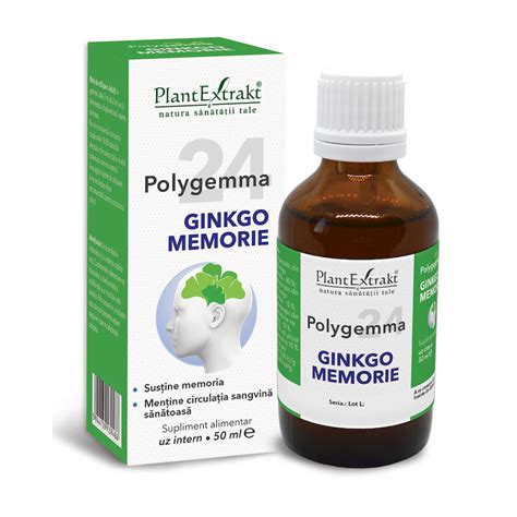 Polygemma 24 Ginkgo Memorie 50 Ml PlantExtrakt Bebe Tei