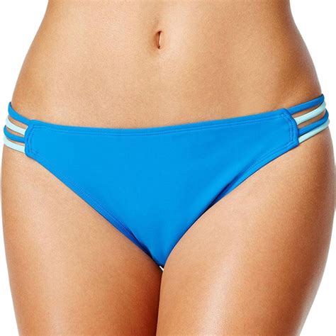 Hula Honey Blue L Women S Strappy Hipster Cobalt Aqua Bikini Bottom