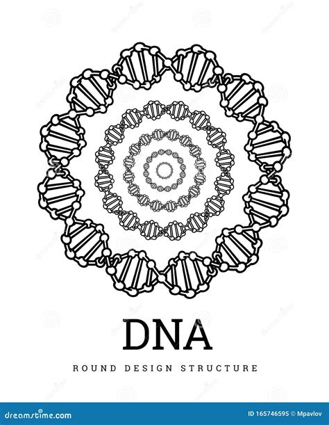 Dna Structure Deoxyribonucleic Acid Vector Set Of Frames Chemistry Illustration