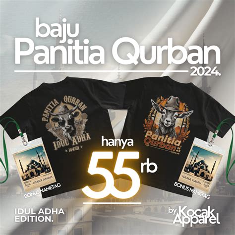 Jual Baju Panitia Qurban Idul Adha H Free Nametag Custom Kaos