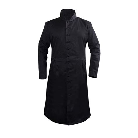 Black Wool Coat Mens Black Long Coat Mens Long Coat for Winter Black ...