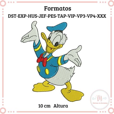 Matriz De Bordado Pato Donald Elo Produtos Especiais