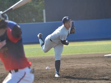 大学から投手に九共大146キロ右腕が初先発初勝利 転向を勧めたのはいとこの元ロッテ左腕【九州大学野球選手権】：「おっ！」でつながる地元密着のスポーツ応援メディア 西スポweb Otto