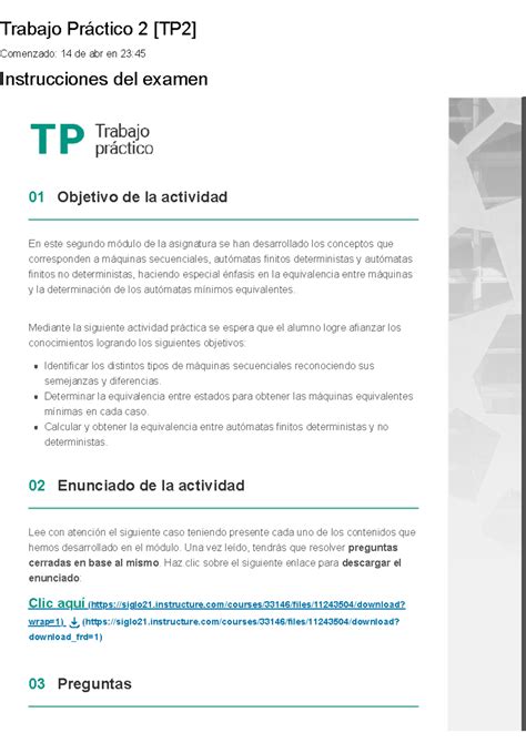 Tp Lenguajes Formales Al Trabajo Pr Ctico Tp Comenzado