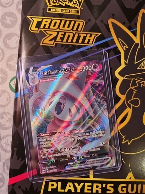 Pokémon TCG Hatterene VMAX Crown Zenith 066 159 Holo Ultra Rare for