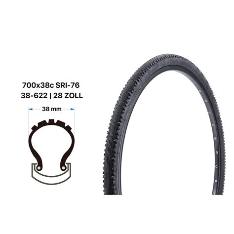 28 Zoll Fahrrad Reifen 28x1 4 Gravel Cross Trekking Tyre 38 622 Semi