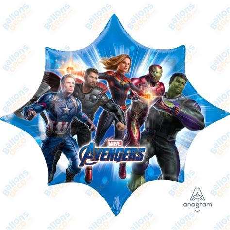 Ballon Avengers Groupe Étoile Héros Avengers Ballonsdeco