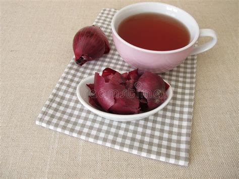 Red onion peel tea stock image. Image of natural, vegetable - 244967819