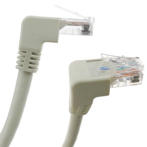 CableMarkt Cavo Di Rete Angolato Cat 6 UTP RJ45 Da 25 Cm Di Colore Grigio